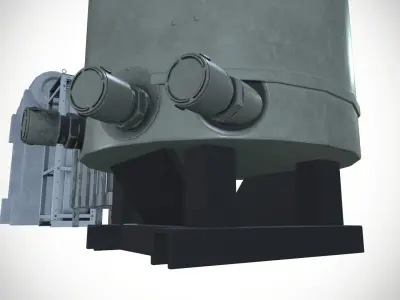 Fire Station Training Assets Low-poly 3D model