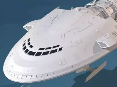 3 spaceship collection 3D model