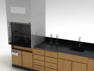 Laboratory Table 02 3D model