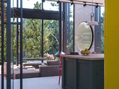 Woods Cabin Loft  3D model