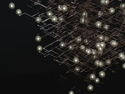 Fragile Future Iii Chandelier 3D model