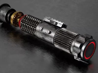 Light Saber Game-Ready Low-Poly Weapon Asset Low-poly 3D model