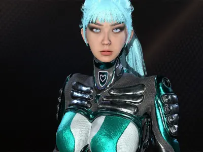 PHANTOM FURY LOW-POLY Game Ready 3D model Low-poly 3D model