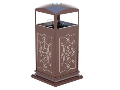 Trash Can Outdoor 07 3D model