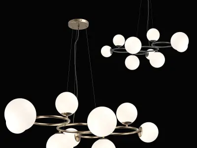 81509x Globo Lightstar Chandelier 3D model
