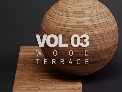 Wood Floors vol03 Terrace 8K Seamless PBR Materials  Texture