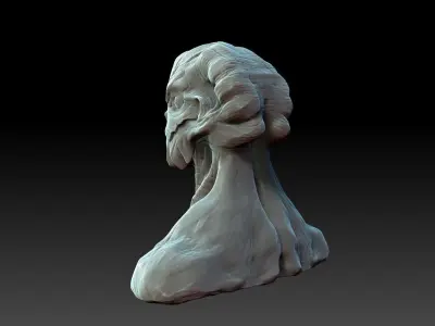 Alien Bust 3D model