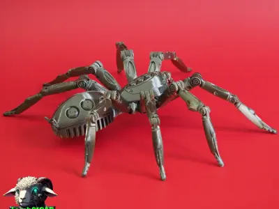 Robotic Anti-Rodent Spider 3D print model