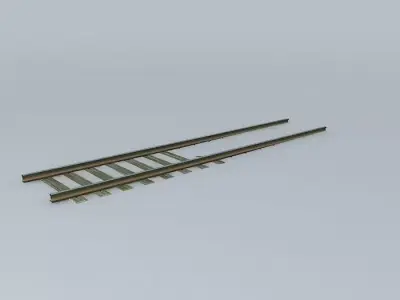 Eco Rail USA Track Old Steam Days Free 3D model