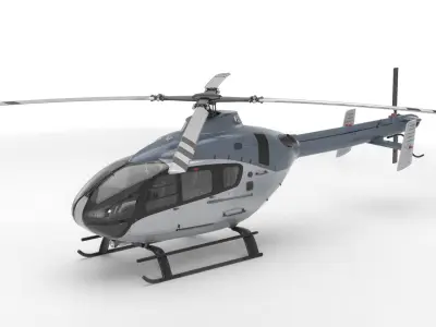 Generic Helicopter 01 3D model