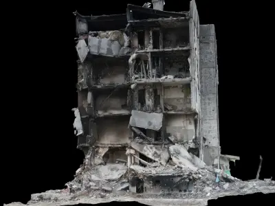 SCANS from Ukraine Buildings set 2 3D model