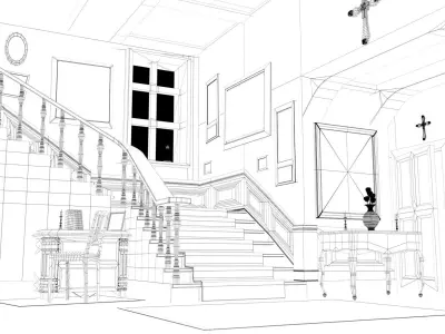 wood house Low-poly 3D model purchase