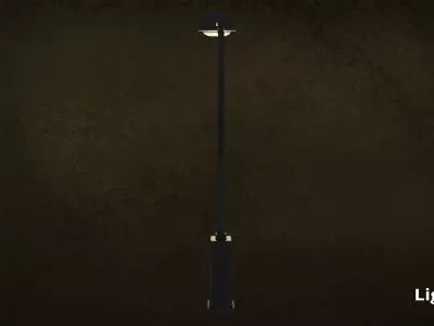 Lamp Street LightPost Series ModernUrbanLux LT2 N2 - G2 3D model
