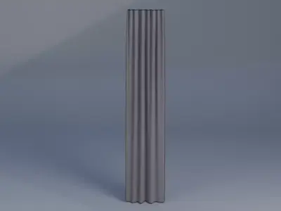 Curtains  Low-poly 3D model