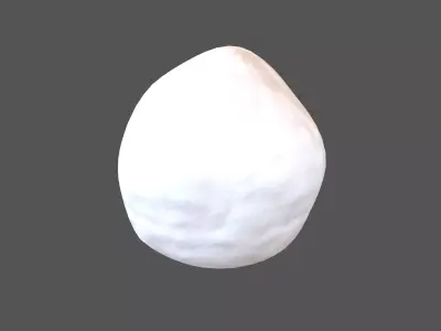 Snowball v1 002 Low-poly 3D model