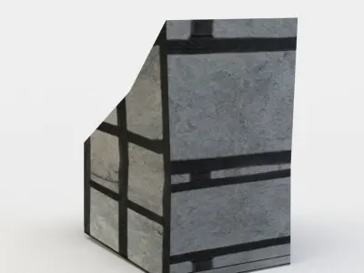 Dormer window Low-poly 3D model