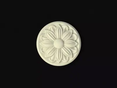 rosette flower 3D model 28