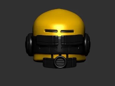 helmet high poly sculpt 3d printable  3D model 144