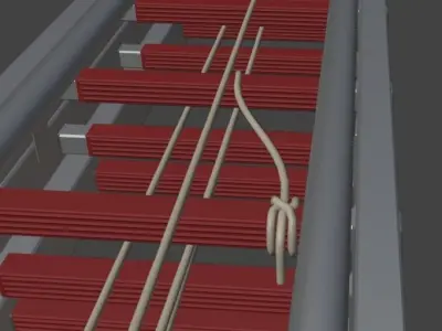 Feuerwehr 3-Teilige Schiebleiter 3D model