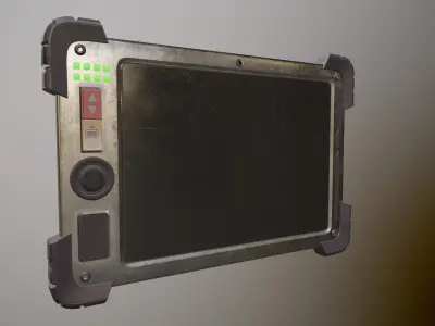 Sci-fi Touchpad 5 Low-poly 3D model