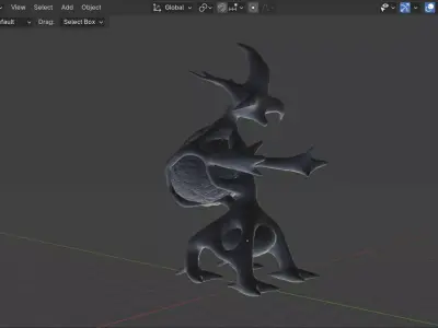 Some Aliens Bio Trees Animals Low-poly 3D model