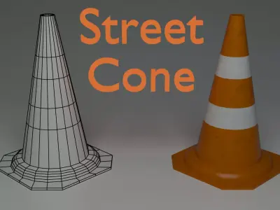 Street Cone Free 3D model