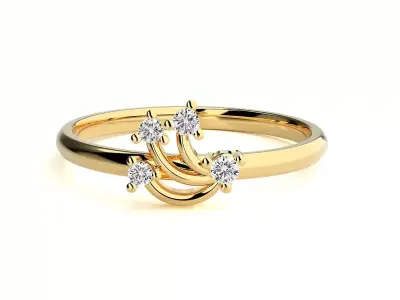 Women ring 3D print model 67