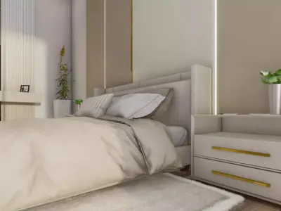 Elite Bedroom Interior Design 3D model