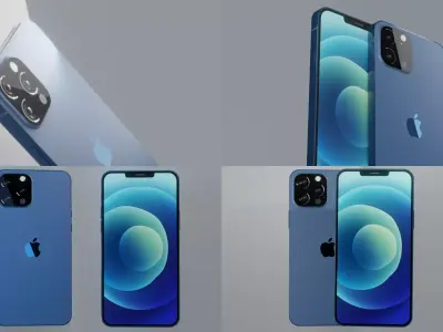 Realistic Iphone Lighing For Visualization and Rendering 3D model