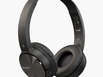 Sony MDR-ZX330BT headphones Low-poly 3D model