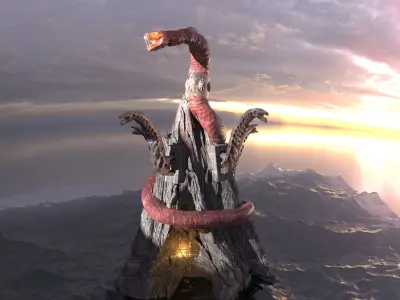 Viper Great Tower With Extra Towers 3D model