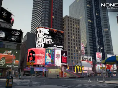 NYC 7th Avenue  V2 3D model