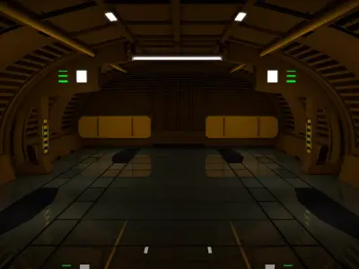 Sci Fi Interior 3D model 44