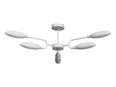 Hanging chandelier Ventura MOD012CL-06G 3D model