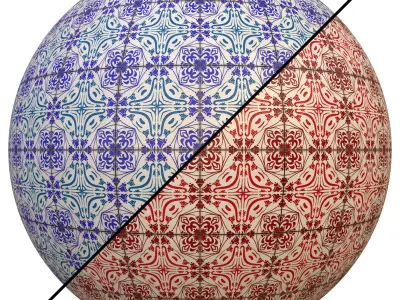 tile patterned 135-seamless-4k-pbr  Texture