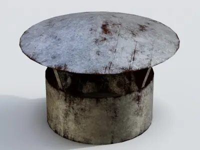 Roof Vent 24 Low-poly 3D model