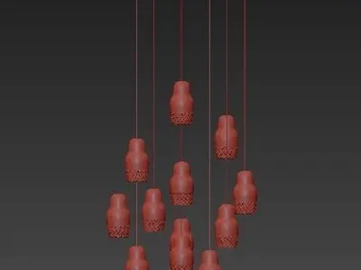 FEDORA pendant lamp 3D model