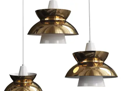 Doo Wop Pendant Light Low-poly 3D model