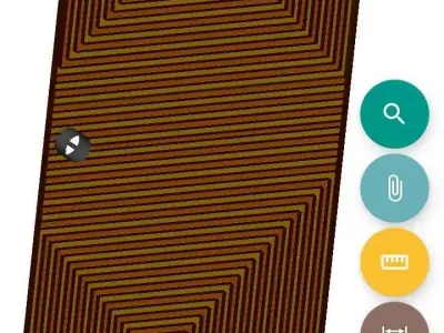 Striped Door design Low-poly 3D model