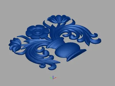 flower top design 24 3D model
