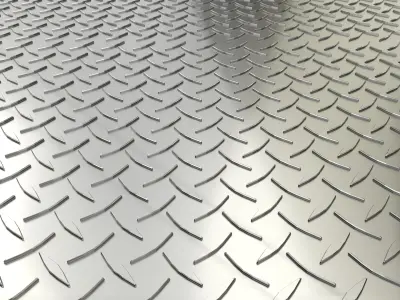 Diamond Plate 3D Model 3D model