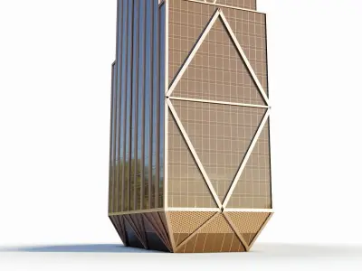 270 park avenue - NewYork Low-poly 3D model