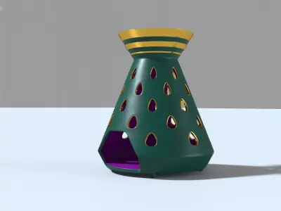 Lamp for candle 3D model