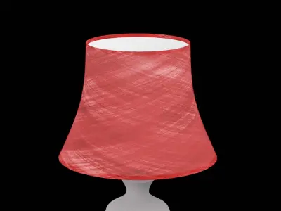 Bed Side Table Lamp Low-poly 3D model shop