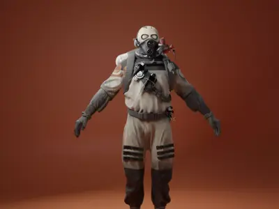 HLA  Combine Grunt 3D model