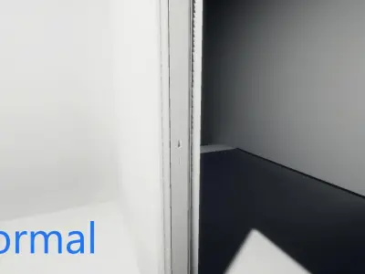White Wooden Door 2024 - 9K Triangles - GameReady Free low-poly 3D model