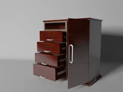Cabinet chest of drawers - chest of drawers 3D model