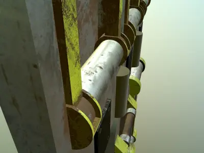 4 electric switches Free low-poly 3D model