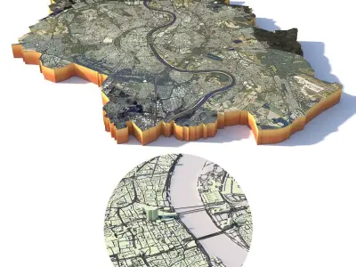 Koln City Cologne Germany 3D model