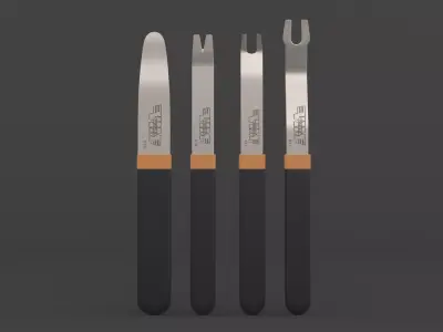 Door Panel and Trim Tool Set 3D model